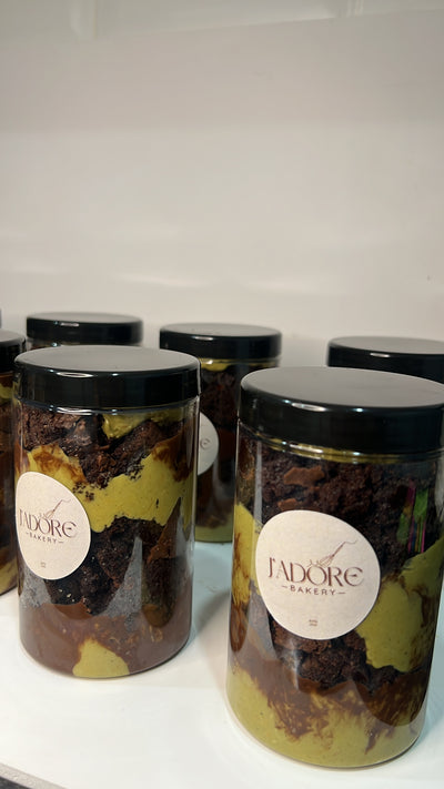 Kunafa Brownie Jar