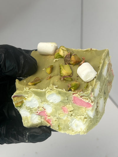 Individual Pistachio Rocky Road Square